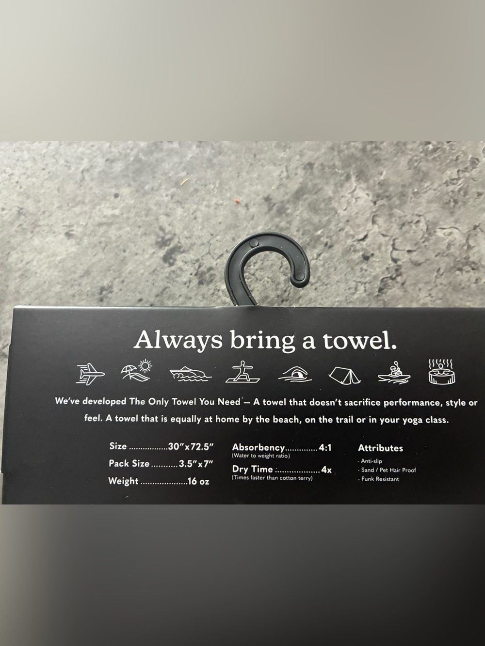 NWT Nomadix National Parks Map Towel - Picture 6 of 8